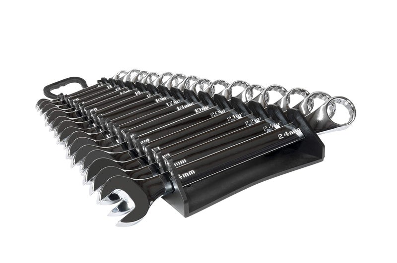 Ernst Manufacturing 5189 15-Wrench Reverse Gripper Portable Wrench Organization - Durable Flexible Grip, Fits 1/4" to 1 1/8" & 6-20 mm, Black - Image 4